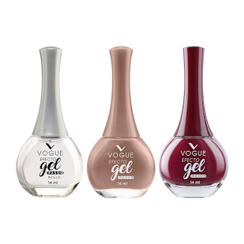 Combo Esmalte Vogue Efecto Gel Brillo Diamante + Sentir + Voluntad Tripack x 3 und  