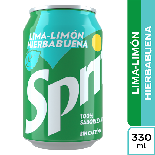 Gaseosa Sprite Hierbabuena Lata x 330 ml