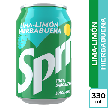 Gaseosa Sprite Hierbabuena Lata x 330 ml undefined