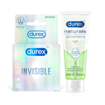 25% Combo Preservativo Invisible+Lubricante Natura  