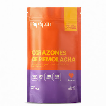 Corazones de Remolacha Top Spun 100% Saludables Empaque x 18 und  
