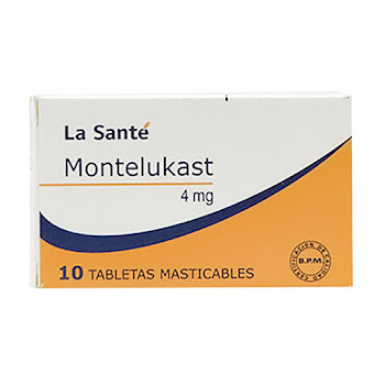 Montelukast 4 mg La   Santé Caja x 10 Tabletas  