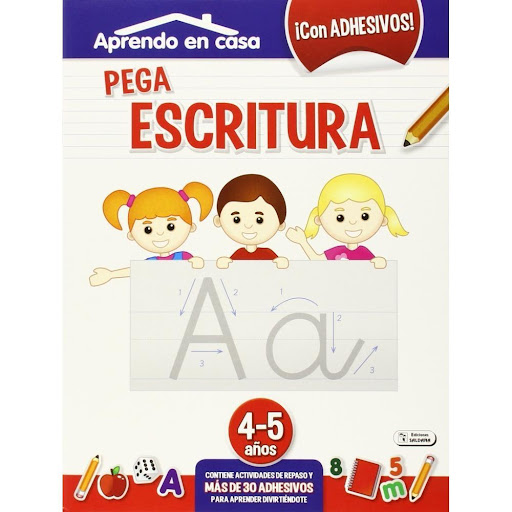 Pega Escritura. Aprende En Casa 4-5 Años Ediciones Saldana Libro x 1.0 PEGA ESCRITURA (4-5 AÑOS) APRENDO EN CASA   Autor: VV.AA. Nº de páginas: 20 Editorial: SALDAÑA Idioma: CASTELLANO Encuadernación: Tapa blanda ISBN: 8436026776360 Año de edición: 2015 Plaza de edición: