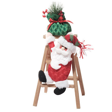 Adorno Navideño Mays   Santa Escalera 36cm x 1 und 