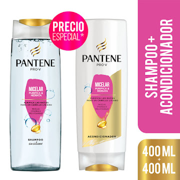 //Oft Shampoo Pantene Micellar X400Ml+ Acondicionador Micellar X 400Ml  