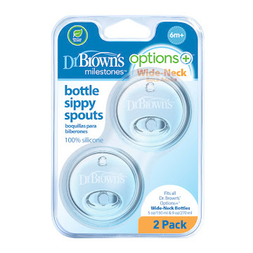 Boquilla De Transición   Dr Brown'S Options+ Boca Ancha En Silicona X 2 Unidades 