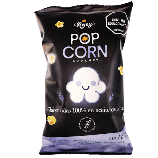 Crispetas Gourmet Rejoy Dulce Sal Con Aceite De Oliva Bolsa x 82 gr