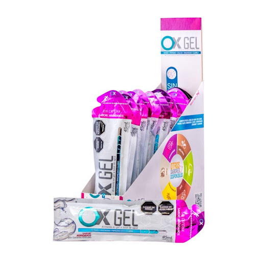 Ox Gel Arandanos SIN Cafeina caja x 15 Ox Gel  Sachet x 15 - Energía rápida y sostenida (15 g de fructosa pura)
- Enfoque mental con 20 mg de cafeína
- Sin malestar digestivo, fórmula líquida de alta tolerancia
- Anticalambres con electrolitos clave
- Fácil d