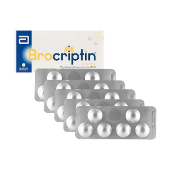 Brocriptin Montelukast + Levocetirizina 10mg/5mg Abbott Caja x 30 Tabletas  