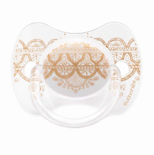 Suavinex Chupo Couture fisiológico 4/18 meses Blanco Suavinex Caja x 1  