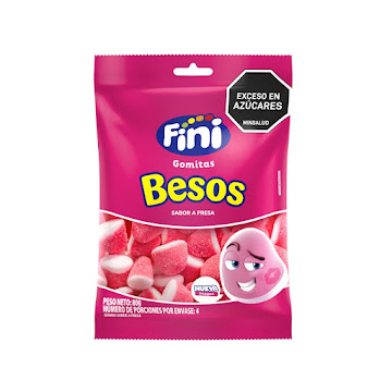 Gomas Fini Besos de Fresa Paquete x 80 gr  