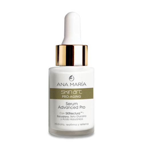 SÉRUM ANA MARIA ADVANCE PRO SKIN ART ENVASE X 30 ML ANA MARIA ENVASE x 1 UND Elaborada con SKINectura™, tecnología que ayuda a reparar la piel, promoviendo el balance perfecto entre elasticidad, firmeza y luminosidad. Resultados visibles desde la primera aplicación. Contiene E
