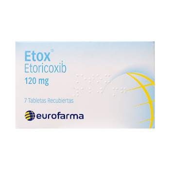 Etox Etoricoxib 120 mg Eurofarma Caja x 7 Tabletas  