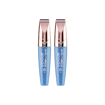 Combo Pestañina Vogue Pestañas Al Infinito a Prueba de Agua Negro 9g Pack x 2 und  