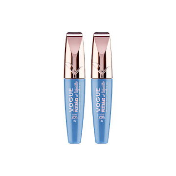 Combo Pestañina Vogue Pestañas Al Infinito a Prueba de Agua Negro 9g Pack x 2 und  