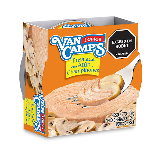 Atún Van Camps Con Champiñones Lata x 105 gr