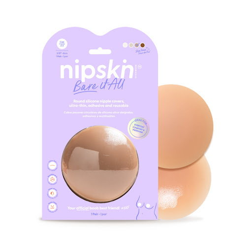 Cubre Pezones Nipskin   Silicona Tono Capuccino x 1 par