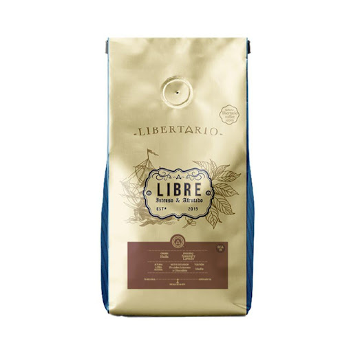 Libre Molido Libertario Coffee Doypack x 454gr x 1 und Disfruta el auténtico sabor del café colombiano con Café Liberario Libre, una mezcla artesanal cuidadosamente seleccionada de granos de alta calidad. Su aroma intenso y cuerpo balanceado ofrecen una e