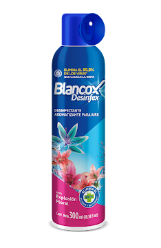 Aerosol Desinfectante y Aromatizante Blancox Para el Aire Desinfex Aroma Floral x 300Ml   