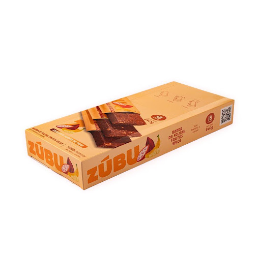 BARRA DE FRUTOS SECOS CON BANANO Y CACAO ZUBU CAJA x 18 Barra 100% natural de banano y cacao (30g), sin azúcares añadidos ni aditivos. Energía limpia y deliciosa para tu snack diario, antes o después de entrenar, en la oficina o en movimiento.