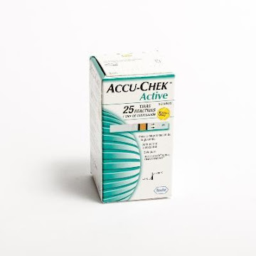 Tiras Roche Accu-Chek Active Reactivas Glucómetro x 25 und  
