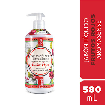 Jabón Cremoso Aromasense Frutos Rojos x 580 ml  