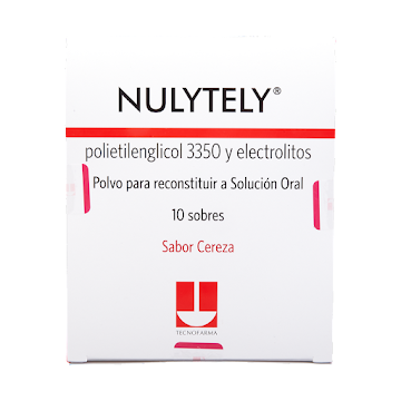 Nulytely Polietilenglicol 3350 Tecnofarma Sabor Cereza Caja x 10 Sobres  