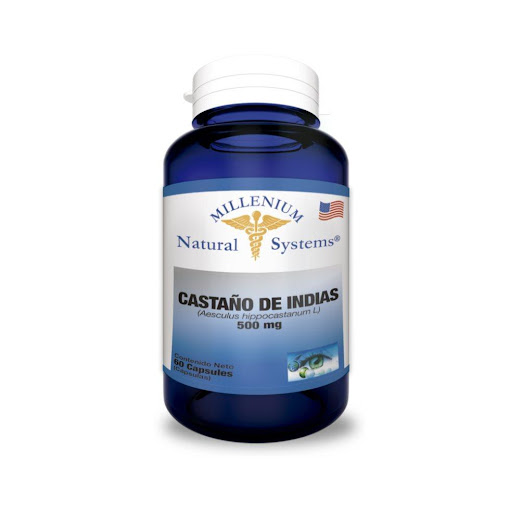 CASTAÑO DE INDIAS 500 mg X 100 Natural Systems Frasco x 100 Ayuda a aliviar los síntomas relacionadas con venas varicosas, insuficiencia venosa de las extremidades inferiores y hemorroides. ES UN FITOTERAPÉUTICO. NO EXCEDER SU CONSUMO. LEER INDICACIONES Y CONT