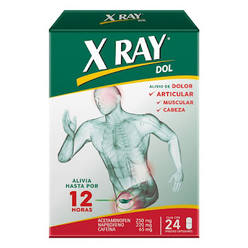 Xray Dol Acetaminofen   250mg + Naproxeno 220mg Caja X 24 Tabletas 
