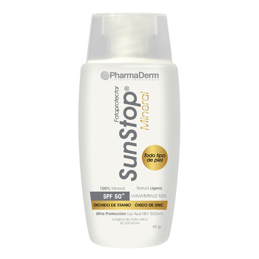 Fotoprotector Sunstop   Mineral Spf 50 + Frasco x 60 gr