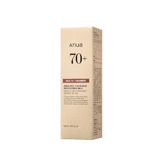 Loción Anua Rice 70 Intensive Moisturizing Milk Caja x 150 ml