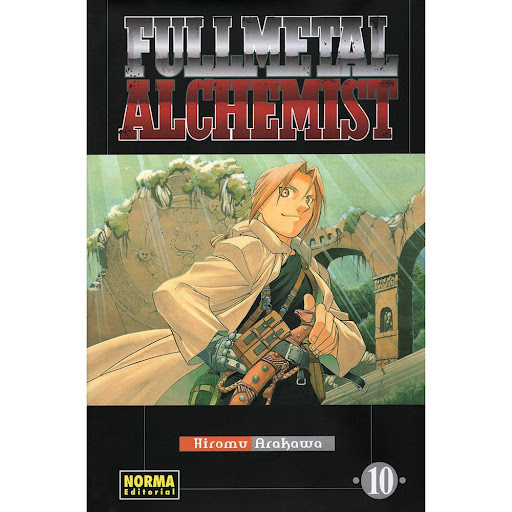 Fullmetal Alchemist No. 10 Editorial Norma Libro x 1.0 FULLMETAL ALCHEMIST 10   Autores:Hiromu Arakawa  Colecciones:CÓMIC MANGA  Editoriales:NORMA Editorial  Series:FULLMETAL ALCHEMIST   Los hermanos Edward y Alphonse Elric viven en un mundo donde la magi