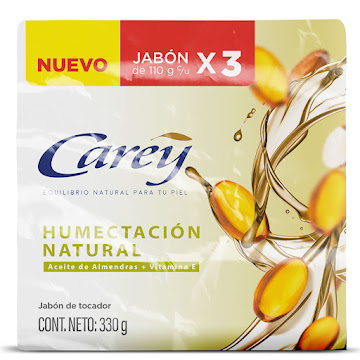Jabón Carey Humectación Natural x 3 und  
