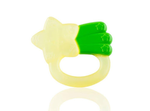 Mordedor Frío Estrella Pigeon Blíster  x 1 El Mordedor Frio de Estrella estimula el desarrollo de los dedos y la boca contando con una forma ideal para que el bebe pueda cogerlo y morderlo. Usado al momento del crecimiento de los dientes.