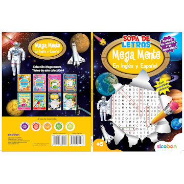 Libro Sicoben De Actividades Megamente Sopa Letras El Mundo Y El Universo x 1 und  