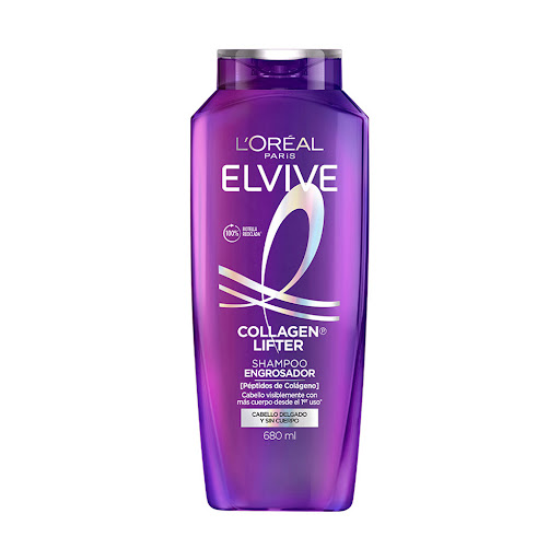 Shampoo Elvive Collagen Lifter Engrosador Botella x 370 ml