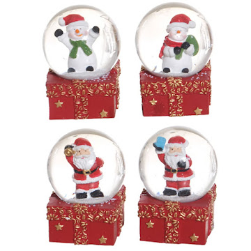 Bola De Nieve Navideña Mays Regalo Pequeña Surtida Bolsa x 1 und  