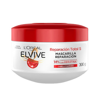 Tratamiento Loreal Elvive Reparación Total 5+ Reparador x 300 gr  