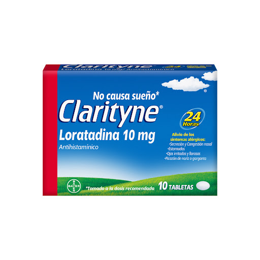 Clarityne Loratadina10mg Bayer Caja x 10tabletas
