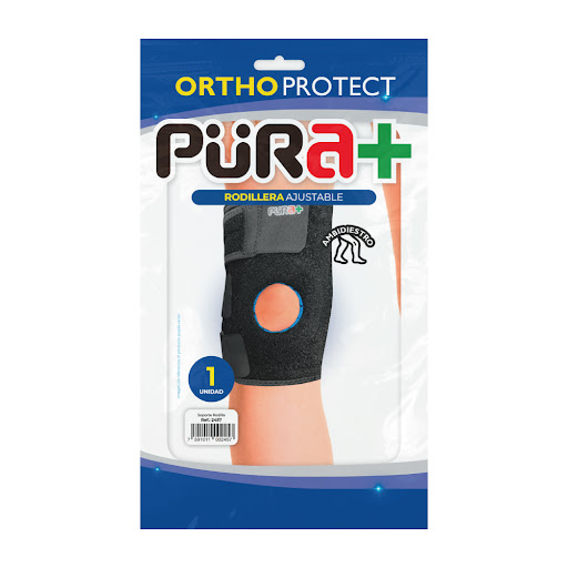Rodillera Rótula Pura En Neopreno Negro Talla Universal Paquete x 1 Unidad