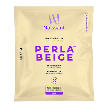 Mascarilla Para El Cabello Naissant Perla Beige 1 Sachet'S x 40 ml  