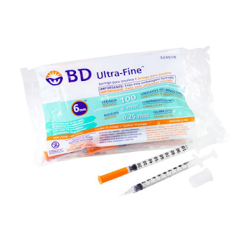 Jeringa BD Ultraa Fine 1 ml 31G Paquete x 10 und  
