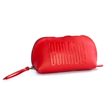 Cosmetiquera Coraje Tono Rojo Estuche x 1 und  