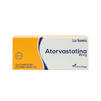 Atorvastatina 20 mg La Santé Caja x 30 Tabletas  