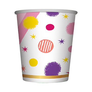 Vasos Sempertex Feliz Cumpleaños Fiesta Destellos x 8 und  