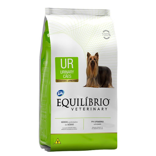 EQUILIBRIO C VETERINARY URINARIO 7.5 KG EQUILIBRIO  x 1 El alimento para perros Equilibrio Veterinary Urinary contiene un incremento de sodio que favorece el aumento de la ingestión hídrica y niveles controlados de magnesio y fósforo que auxilia el tracto 