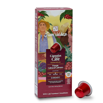 Cápsulas de Café Juan   Valdez Paisaje Cultural Cafetero x 8 und  