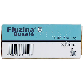 Fluzina Flunarizina 5 mg Bussie Caja x 20 Tabletas  