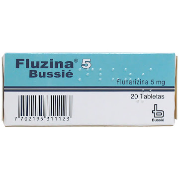Fluzina Flunarizina 5 mg Bussie Caja x 20 Tabletas  