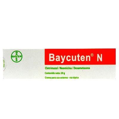 Baycuten N Clotrimazol + Neomicina + Dexametasona 1%/ 0.04%/0,5% Crema Tubo x 20 gr
